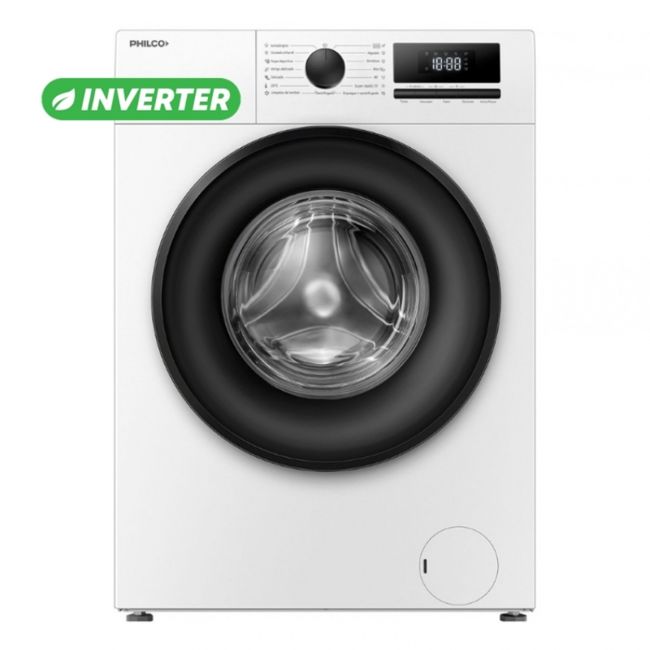 Imagen Lavarropas Automatico Inverter Philco PHLF64BN 6Kg 1200RPM