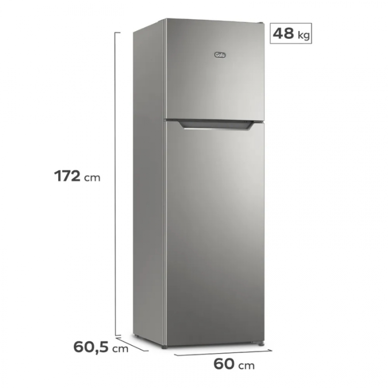 Imagen Heladera Ciclica GAFA HGF311P 319 Lts Plata
