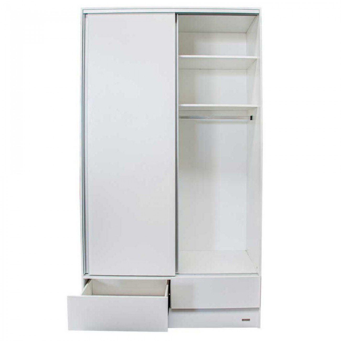 Imagen Placard Ropero Platinum 634 1,2 Mts 2 Puertas Corredizas Blanco Veta