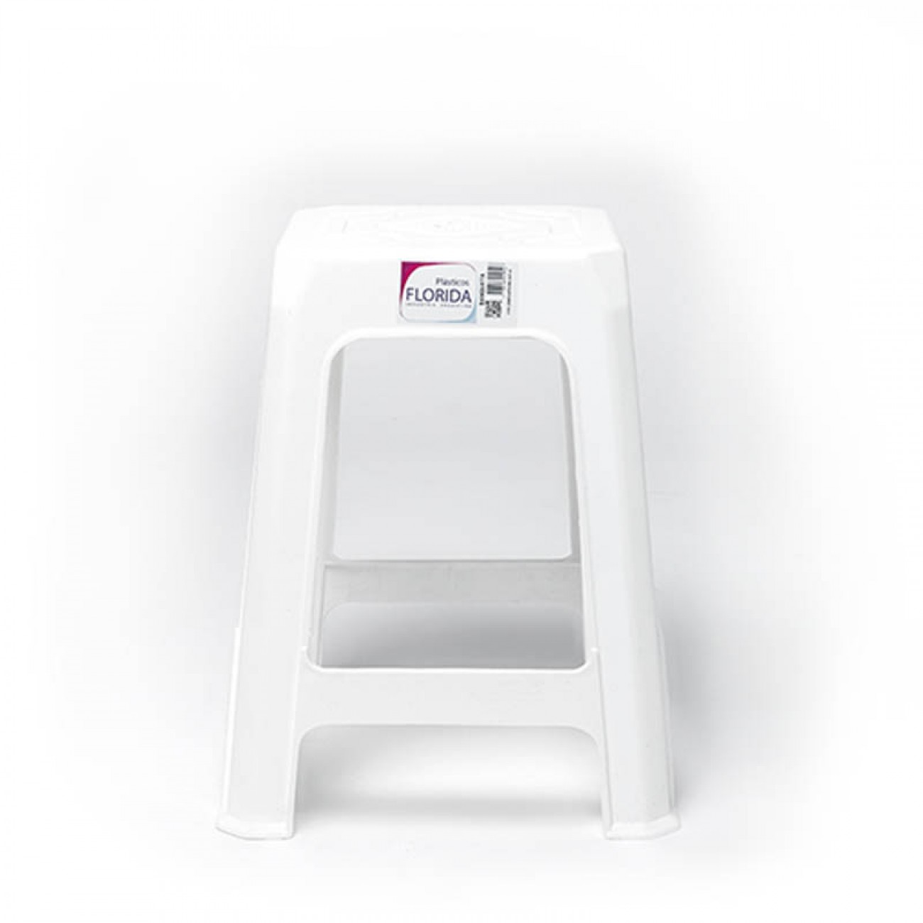 Imagen Banqueta Pl&aacute;stica Quality Macao 4 Patas Blanca